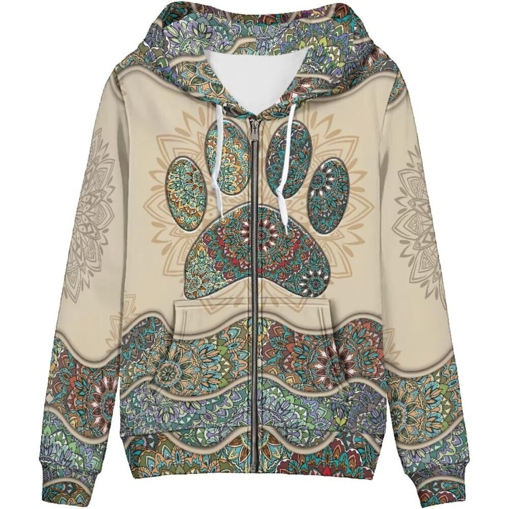 Women Y2K Hoodie Zip Up Sweatshirt Vintage Casual Jacket Oversized